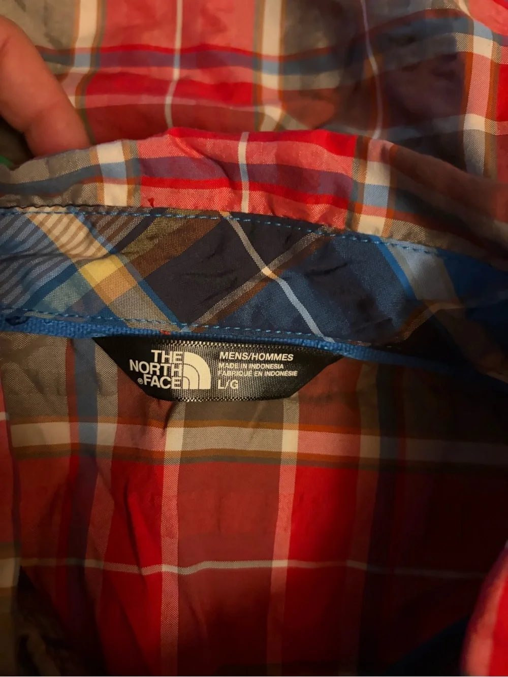 The North Face Plaid Red Men's Button Shirt - Size L
